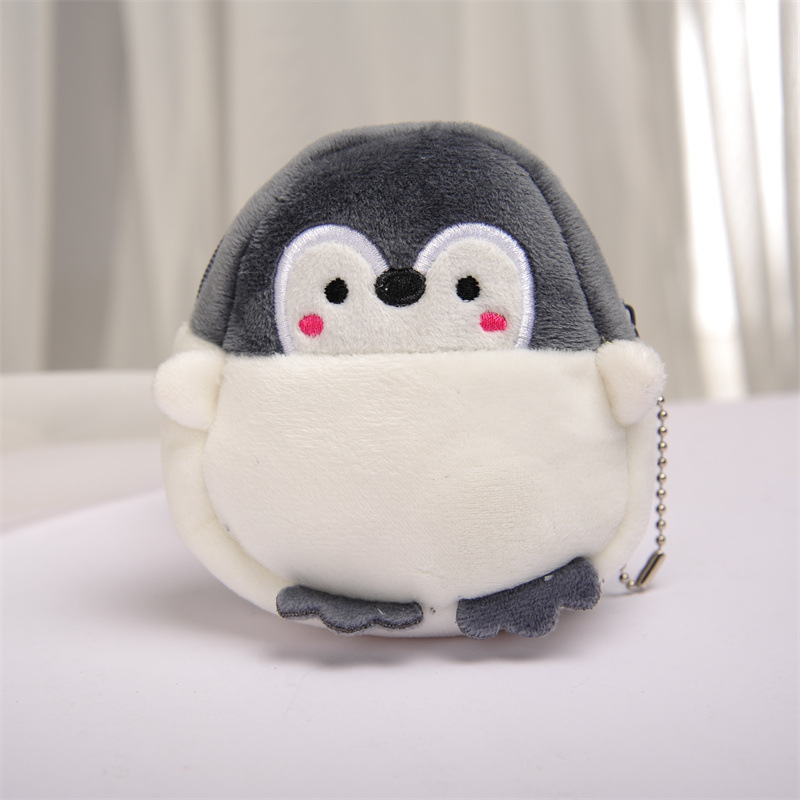 New Supply Cute Penguin Little Yellow Chicken Coin Purse Penguin Cartoon Creative Gift Children's Personalized Plush Bag