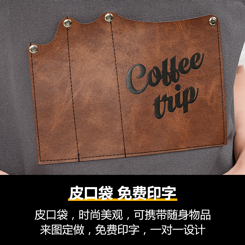 Delantal de lona gruesa de Amazon con correas ajustables para barbacoa, reparación de automóviles, mecánico, peluquero, delantal de trabajo con herramientas