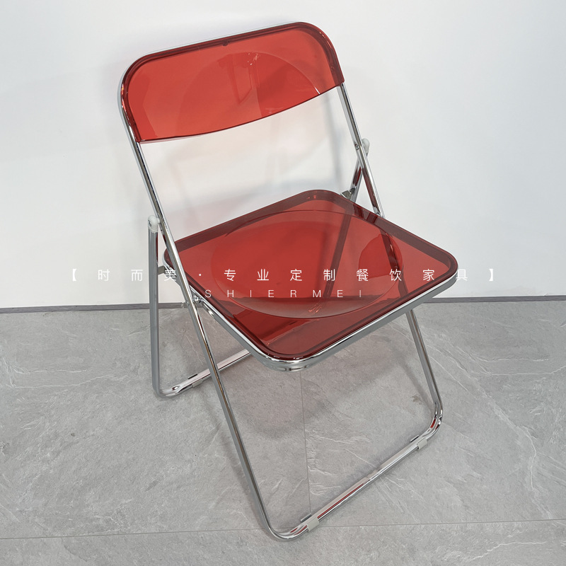 강화 접이식 의자 [레드]