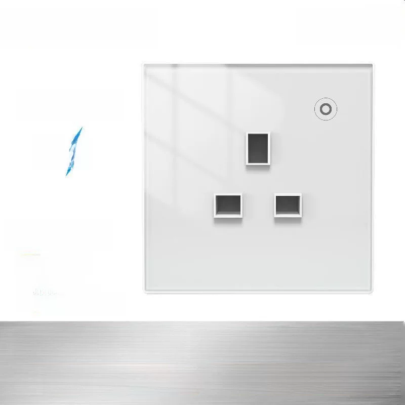 WIFI graffiti socket 86 -type glass app remote time -controlling timing 16A timing panel electricity monitoring wall socket