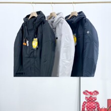 北系新款男式三合一羽绒服活里活面可拆卸可单穿一衣三穿羽绒外套