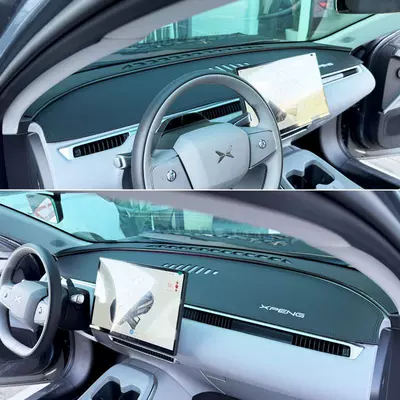 M03 car interior dashboard, Günəş əleyhinə siperlik - two-piece-set-xiaopeng-m03-leather-pure-black-with-label-see-details