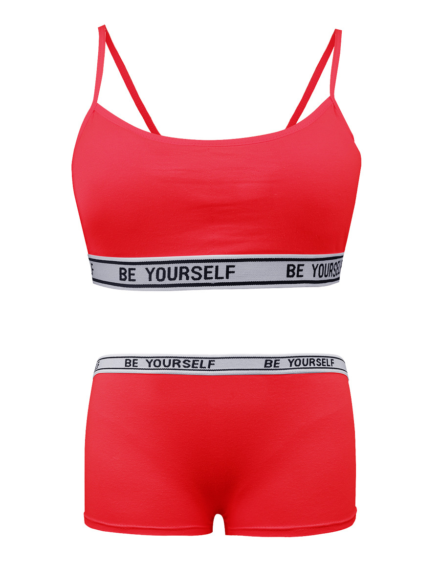 Sujetador de desarrollo para niñas, bragas, camisola cómoda de algodón sin anillo de acero, traje de ropa interior para niños de mediana edad 10-12