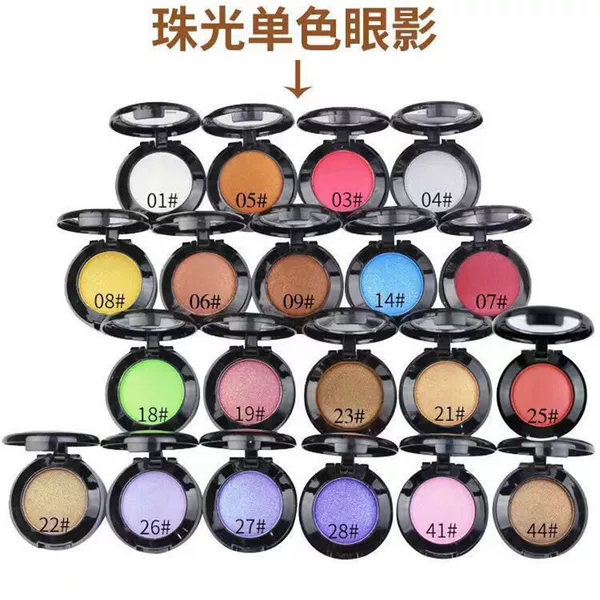 Xibei Single Color Eye Shadow Wholesale Pearlescent Performance High Gloss Purple Pearlescent Art Dance Makeup Effect Performance Multi-Color Eye Shadow