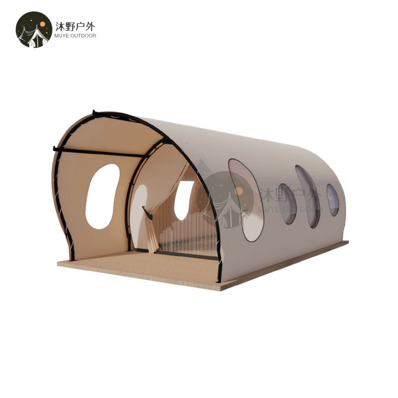 Muye al aire libre gran camping techo tienda Hotel estructura de acero B & B ocio campamento Hotel tienda fabricante