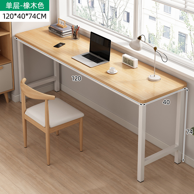 Escritorio simple estrecha mesa larga casa doble trabajo escritorio estudio alquiler casa pared escritorio de la computadora