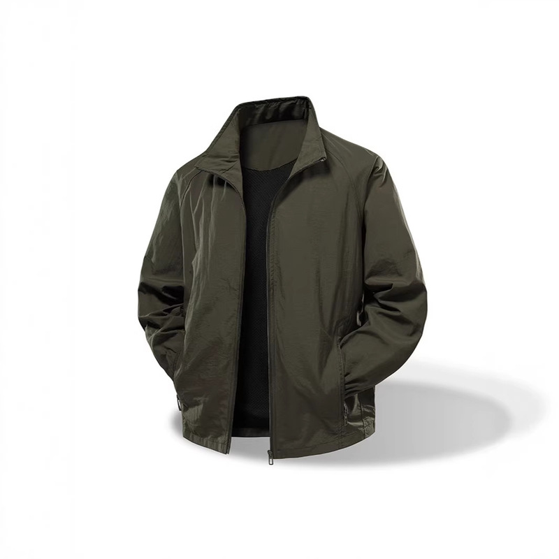 Factory Direct Sales Spring and Autumn New Men's Jackets Casual Simple American Style Trendy Men's Clothing Windproof Waterproof Outerwear