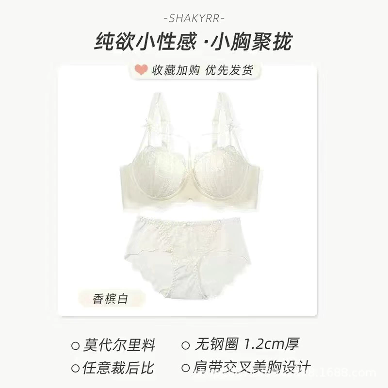 Push-up Wireless Lace Bra, Supportive Women's Bralette, 32/70–38/85, Multiple Colors
