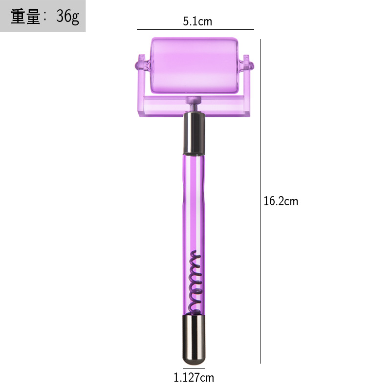 Instrumento de electroterapia de alta frecuencia tubo de vidrio Accesorios instrumento de belleza luz roja luz púrpura electroterapia varilla electroterapia peine