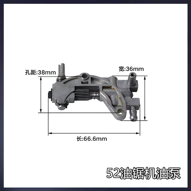 52/58 motosierra bomba de aceite 2500 Sierra de bambú 26 alta rama vio accesorios 3/8 Registro de gasolina vio bomba de suministro de aceite