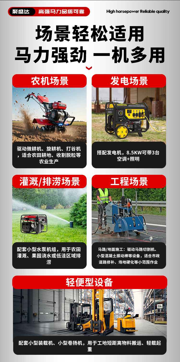 Changzhou Diesel Engine Single-Cylinder Water-Cooled 12/15/18 Horsepower Agricultural Marine Small Tractor Micro-Tiller Engine