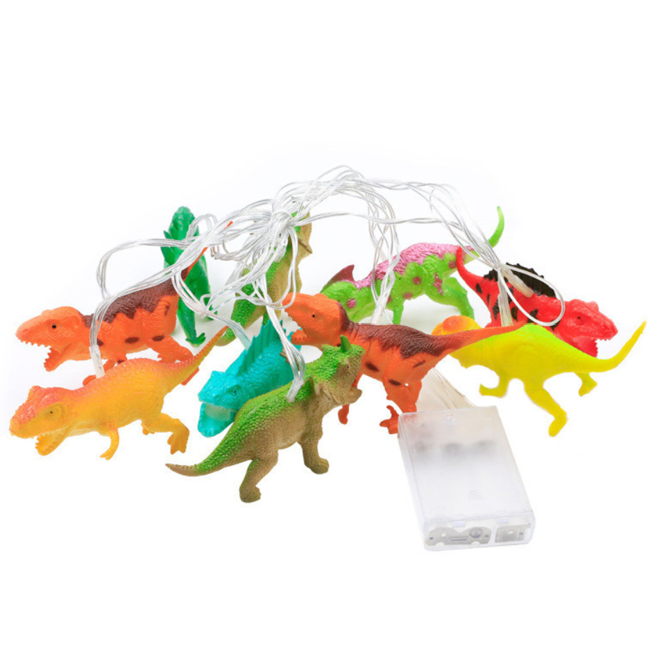 Fábrica directa LED cadena de lámparas de animales cadena de lámparas de dinosaurios cadena de lámparas de juguetes para niños decoración de la habitación luz de color al por mayor
