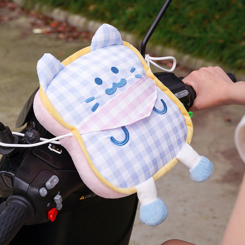 Electric Vehicle Children's Front-Mounted Anti-Collision Pad, Cartoon Cute Thickened Head Protection Pad, Universal Cat-Shaped Anti-Collision Pad