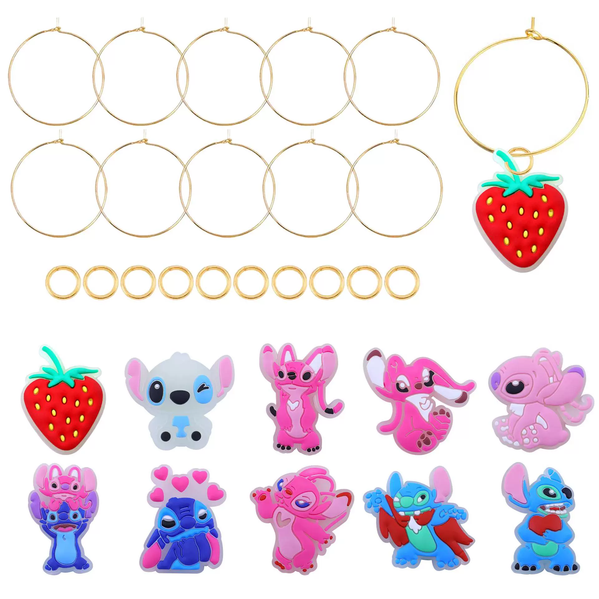 Светящийся кулон в виде бокала для вина из сплава для вечеринки в честь Хэллоуина от Shein