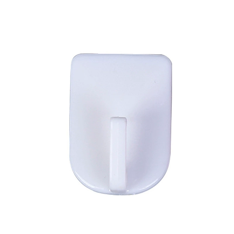 Self-Adhesive Plastic Wall Hook for Clothes & Towels, No-Punch Install, Dorm/Home, Red/White/Gold Options