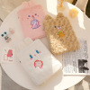 Rabbit, plush small clutch bag, tablet laptop, storage system, liner, Japanese and Korean, with little bears, 11inch