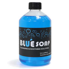 纹身清洁用品 纹身纹绣文眉蓝藻蓝皂刺青清洗液蓝藻500ml