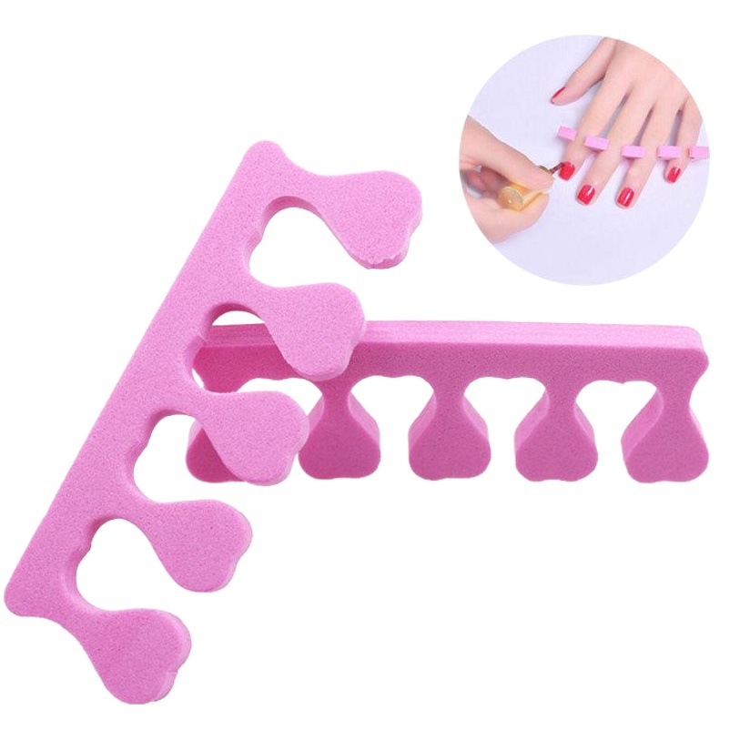 Fábrica directa uñas herramientas Eva amor dedo separador esponja dedo separador algodón un paquete