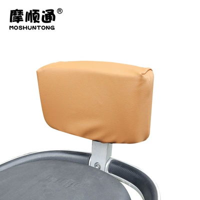 Electric Vehicle Rear Seat Backrest Elektromobil üçün bamper qoruyucu yastıqlar - brown-elastic-leather-thick-padded-back-cover