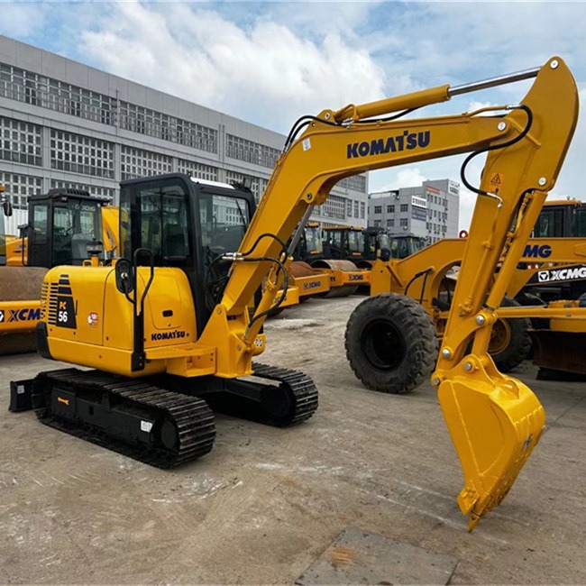 Exportación chilena de alta eficiencia 100% original de China usada Komatsu PC56 - 7 excavadora en buenas condiciones