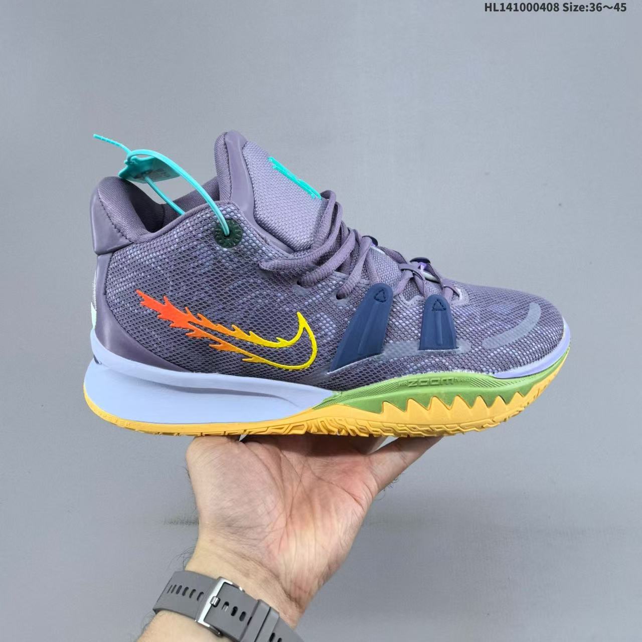 Zapatillas de Baloncesto de Caña Media Kyrie 7, Cuero y Caucho, Transpirables, para Deporte image 12