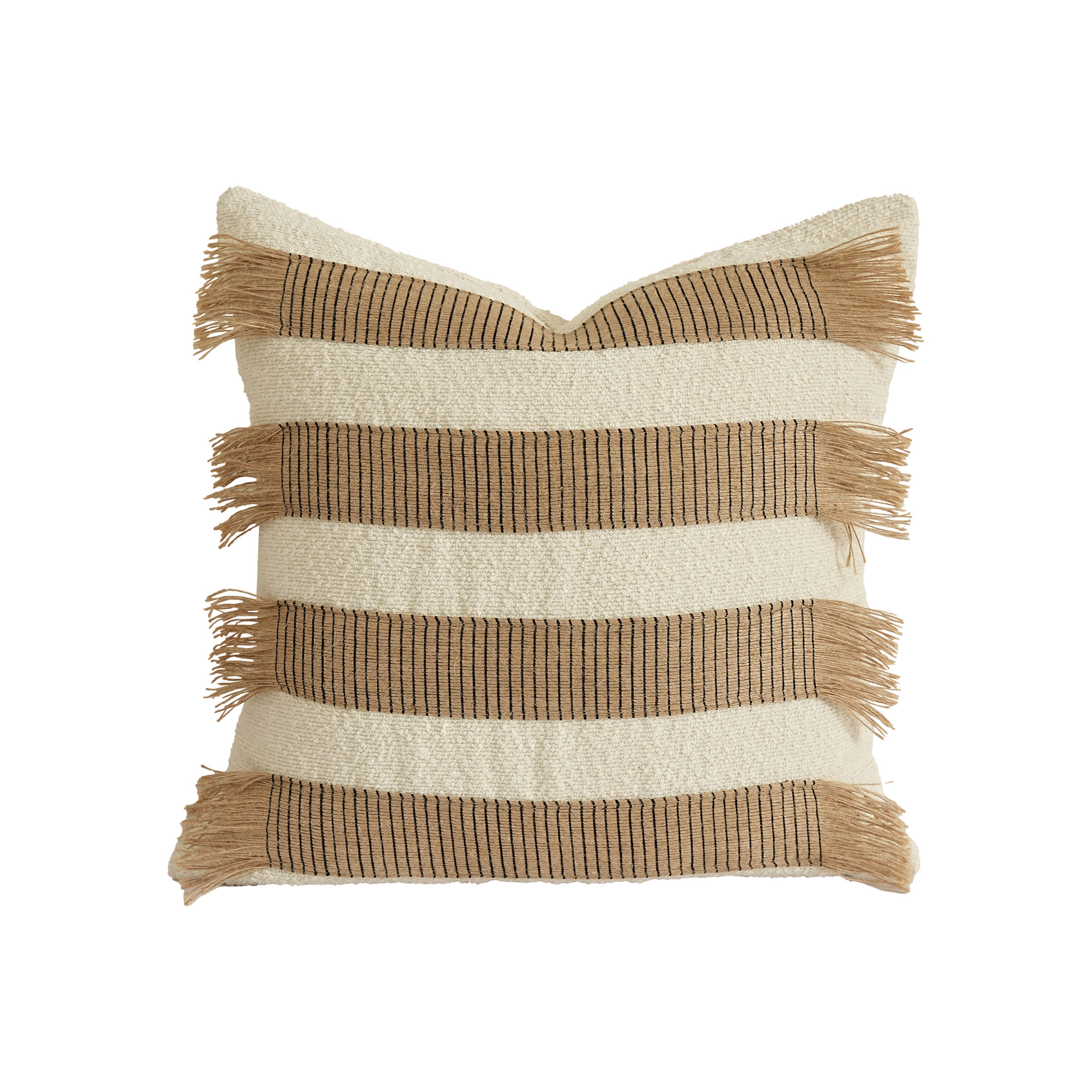 Cojín Decorativo de Cuerda Cáñamo Tejido a Mano, Decorativo para Sofá y Sala de Estar