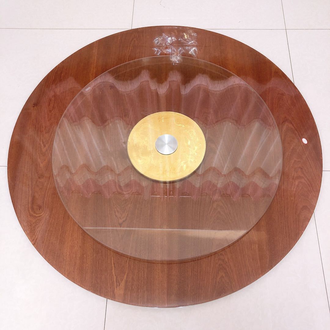 Fábrica directa mesa de comedor 12 personas mesa redonda con mesa giratoria mesa de comedor de madera sólida 10 personas mesa 15