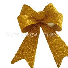 工厂批发圣诞手袋服装蝴蝶结装饰等布料裁剪车缝针织松毛狗面料