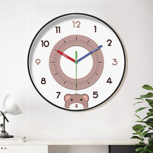 【12英寸30cm】动物卡通儿童挂钟客厅卧室挂墙钟创意静音时钟表
