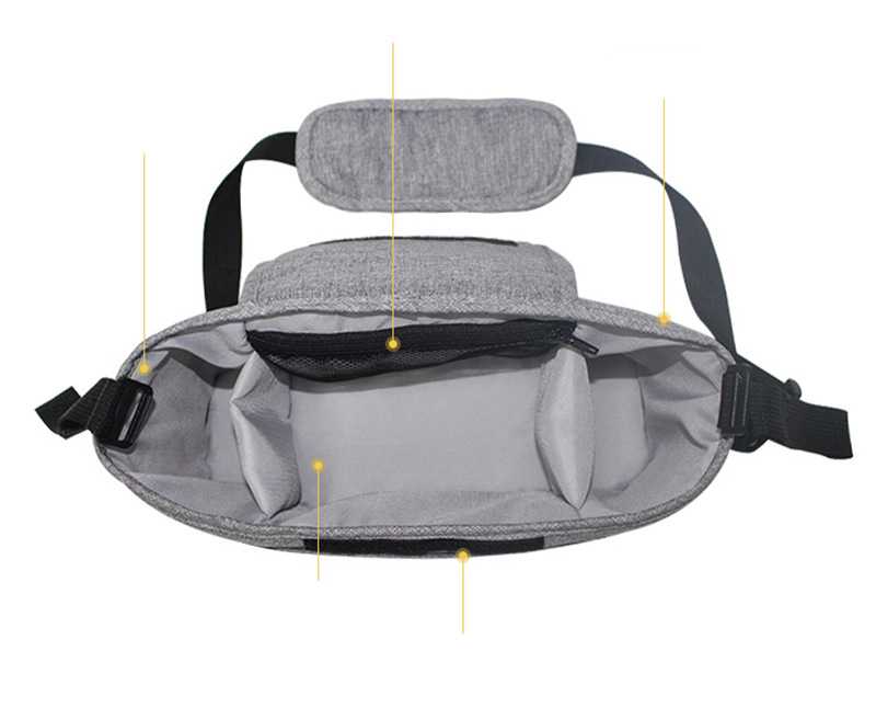 Stroller Organizer Bag Diaper Bag Nursing Stroller Bag Stroller Accessories Stroller Cup Holder Cover with Shoulder Straps Pouch baby stroller accessories diy