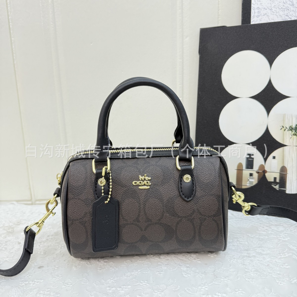 Koujia New Pillow Bag Monogram Mini Fashion Crossbody Single Shoulder Women's Handbag Boston Large Capacity Bag - Thumbnail 4