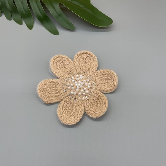 Computer beaded wool three-dimensional embroidered sweater applique women's corsage children's clothing coat decoration foreign trade clothing accessories