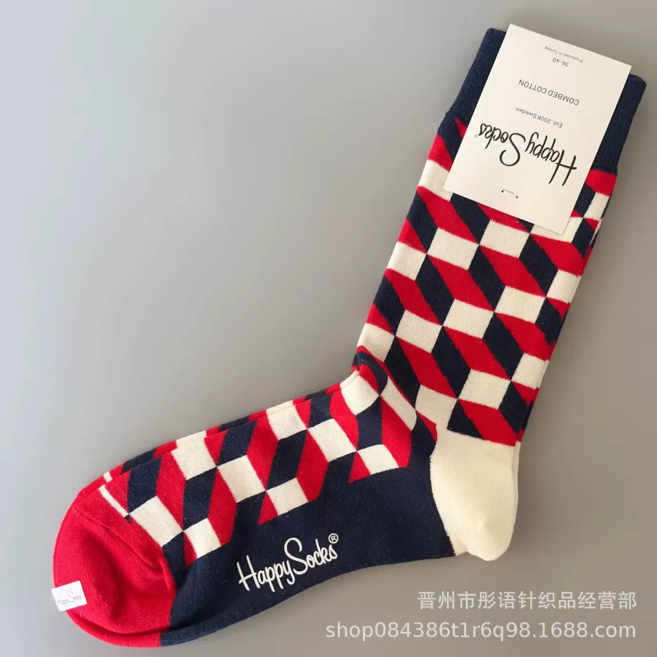 Чулки Happysocks женские скандинавские модные хлопковые гольфы средней высоты женские классические универсальные четыре сезона с животными