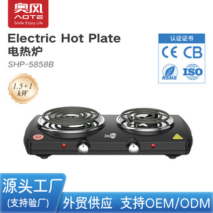 Aofeng foreign trade cooking with high-power double-plate electric heating stove does not pick pot pot hot plate 220V European gauge