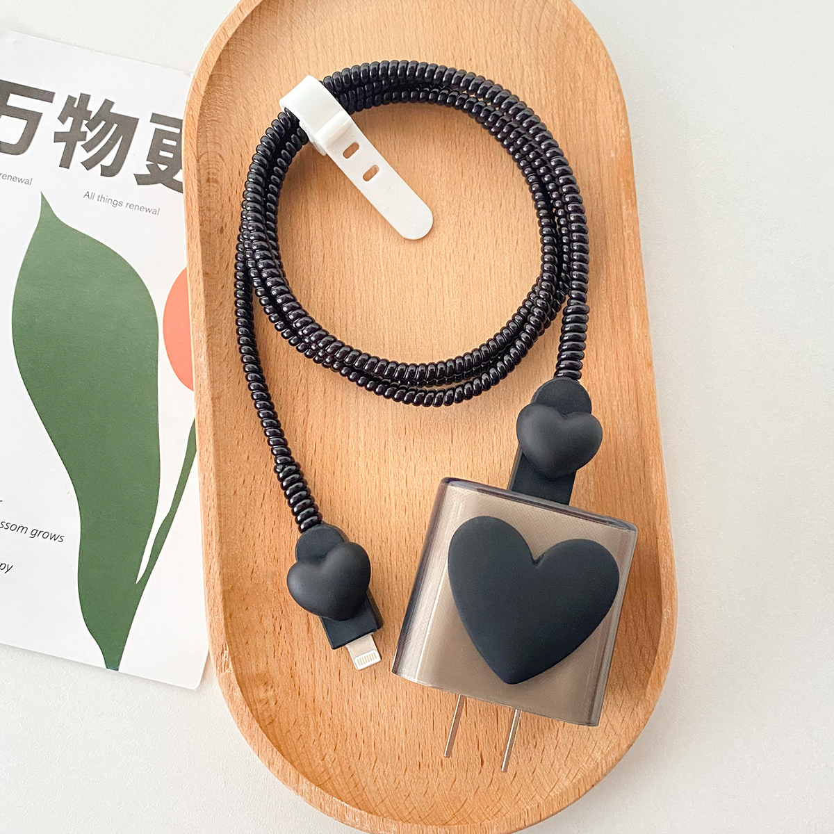 Aplicable a la cubierta protectora del cable de datos iPhone13/14/15 cubierta protectora estándar europea y americana de Apple 20W cargador