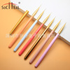 Macaroon solar system new pattern Nail Brush Manufactor Supplying golden Scrub Nail enhancement Fine Pull Pen