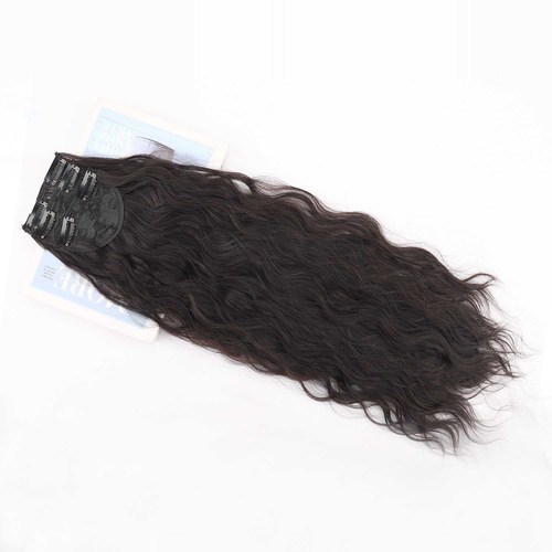 Ladies' Fluffy 3-Piece Wig: Lightweight Egg Curl & Water Wave Hair Extension Pieces—Synthetic Fiber, Perfect for Adding Volume