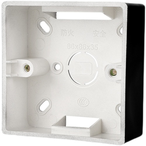 86 Type Gray Surface Mounted Bottom Box, Surface Mounted Line Box, Household Wiring Box, Switch Socket Box, Surface Mounted Switch Box, Ultra-Thin Base 