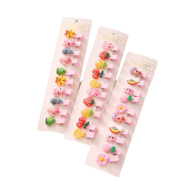 Las pinzas para el cabello de los niños no lastiman el pelo del bebé flequillos pequeños accesorios para el cabello del bebé Princesa Tarjeta de pelo femenino lindo tocado