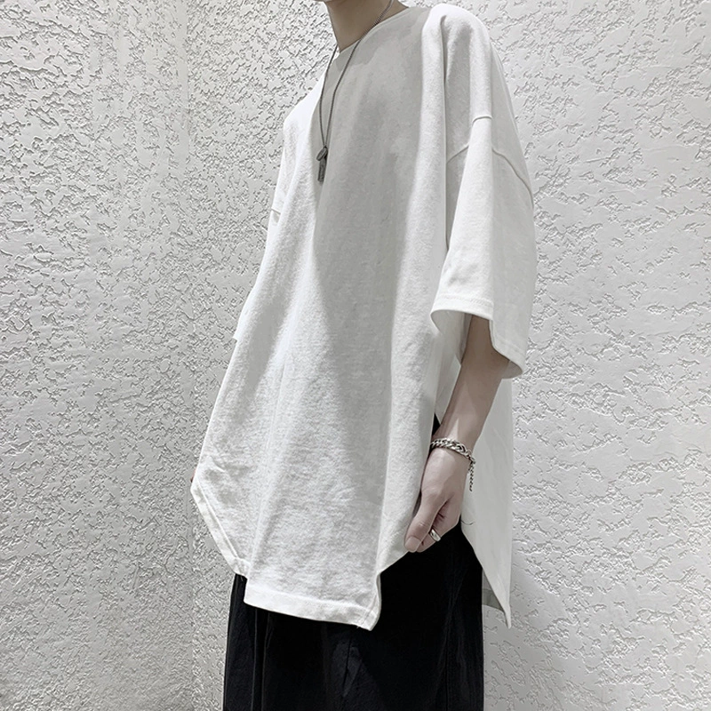 Пена, дизайнерская трендовая футболка с коротким рукавом, тренд сезона, оверсайз