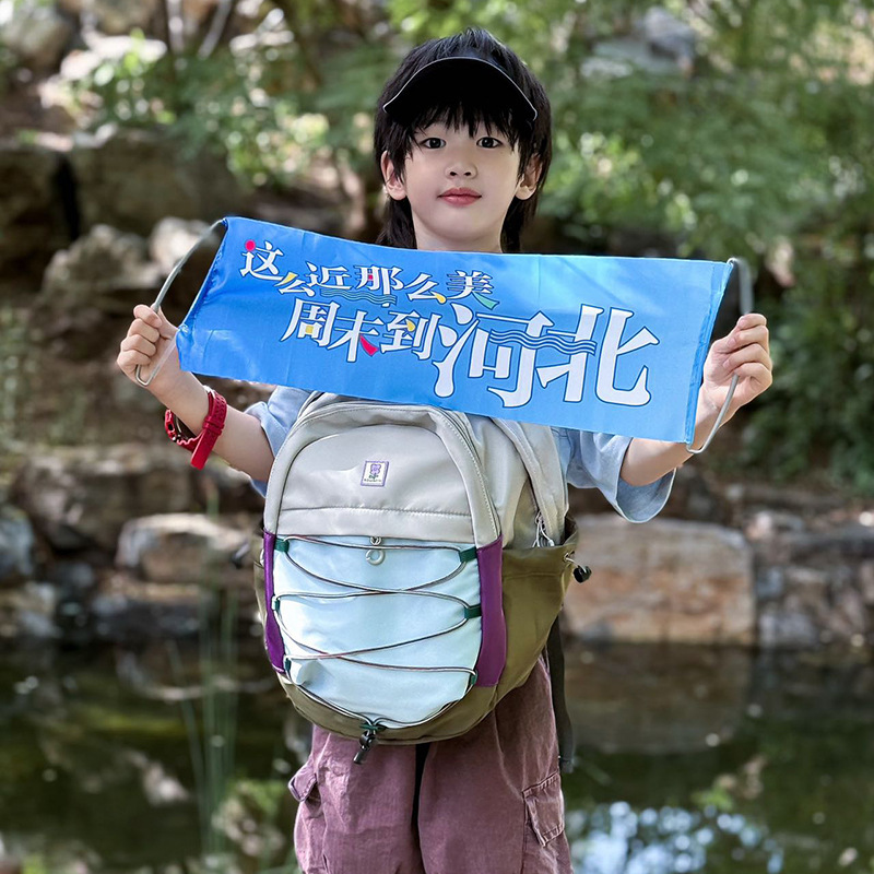 Mochila de jardín de infantes de moda de color contrastante para niños viajes al aire libre mochila pequeña para niñas mochila escolar
