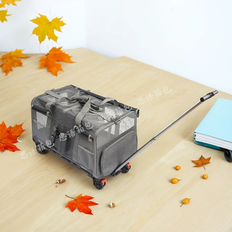 Трансграничная двухслойная коляска для домашних животных сумка для кошек большой емкости