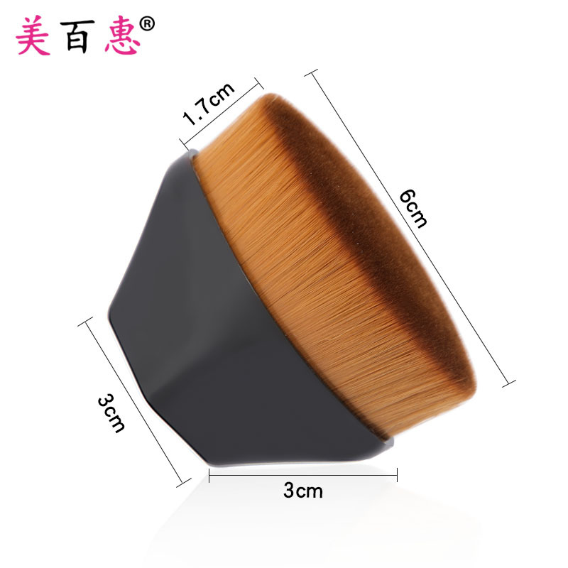 Fuchsia black handheld foundation