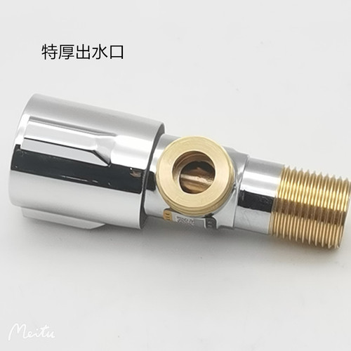 Factory Direct Sale Full Copper Tri-Valve Copper Tooth Angle Valve Cold and Hot Brass Body Hot Water Heater 4/3 Way 4 Way Angle Valve