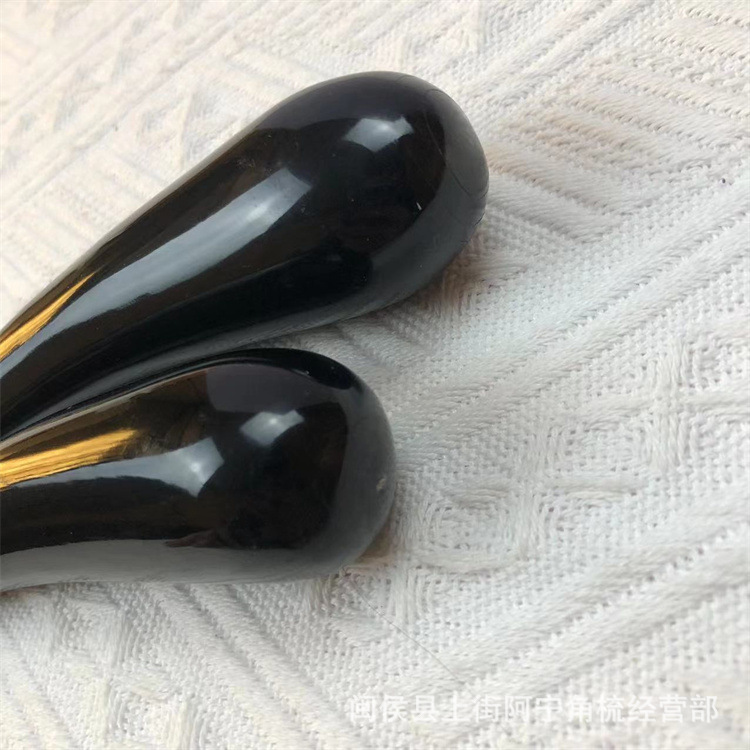 Horn Acupoint Massage Stick Solid Buffalo Horn Guasha Meridian Tool for Neck Back Foot 14-16cm quality and texture