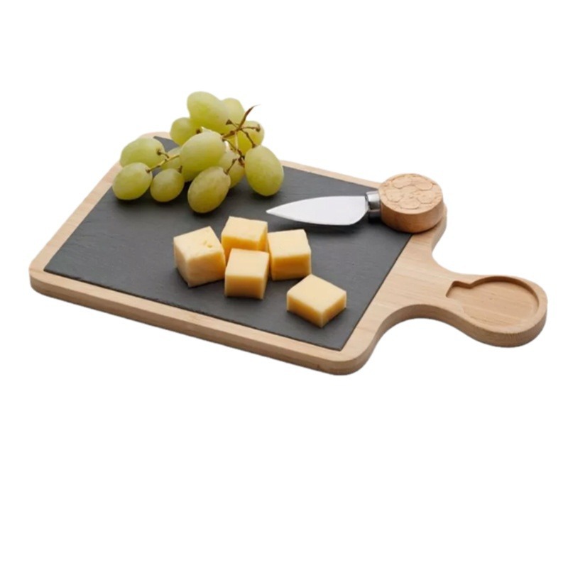 Bambú tabla de cortar queso Queso tablero multifuncional fruta postre bandeja carne pizza partido creativo swing placa
