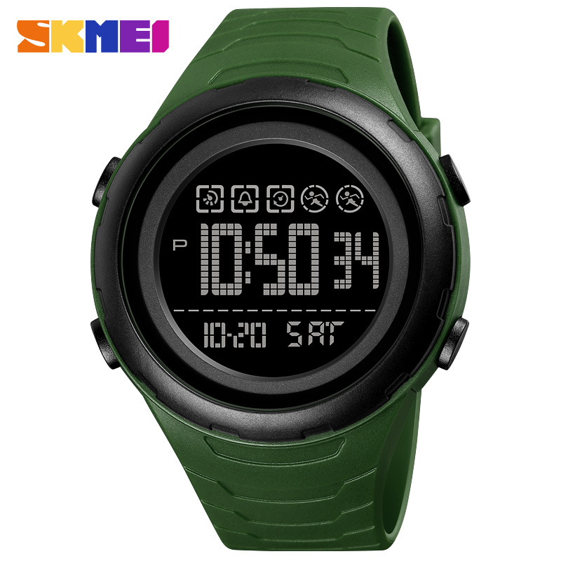 Skmei skmei 1674 nuevo reloj despertador luminoso deportes sola pantalla estudiante simple al aire libre calendario personalizado
