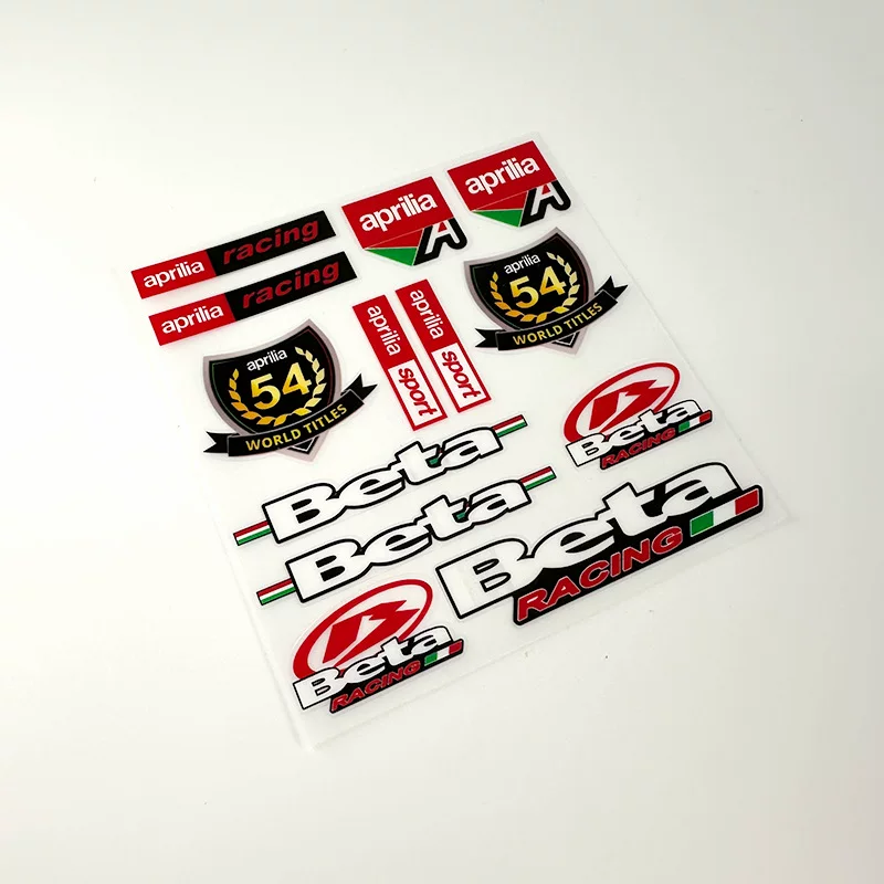 Motorcycle JDM modified UV printing material 3D sticker vinyl waterproof body side panel decoration optional sticker