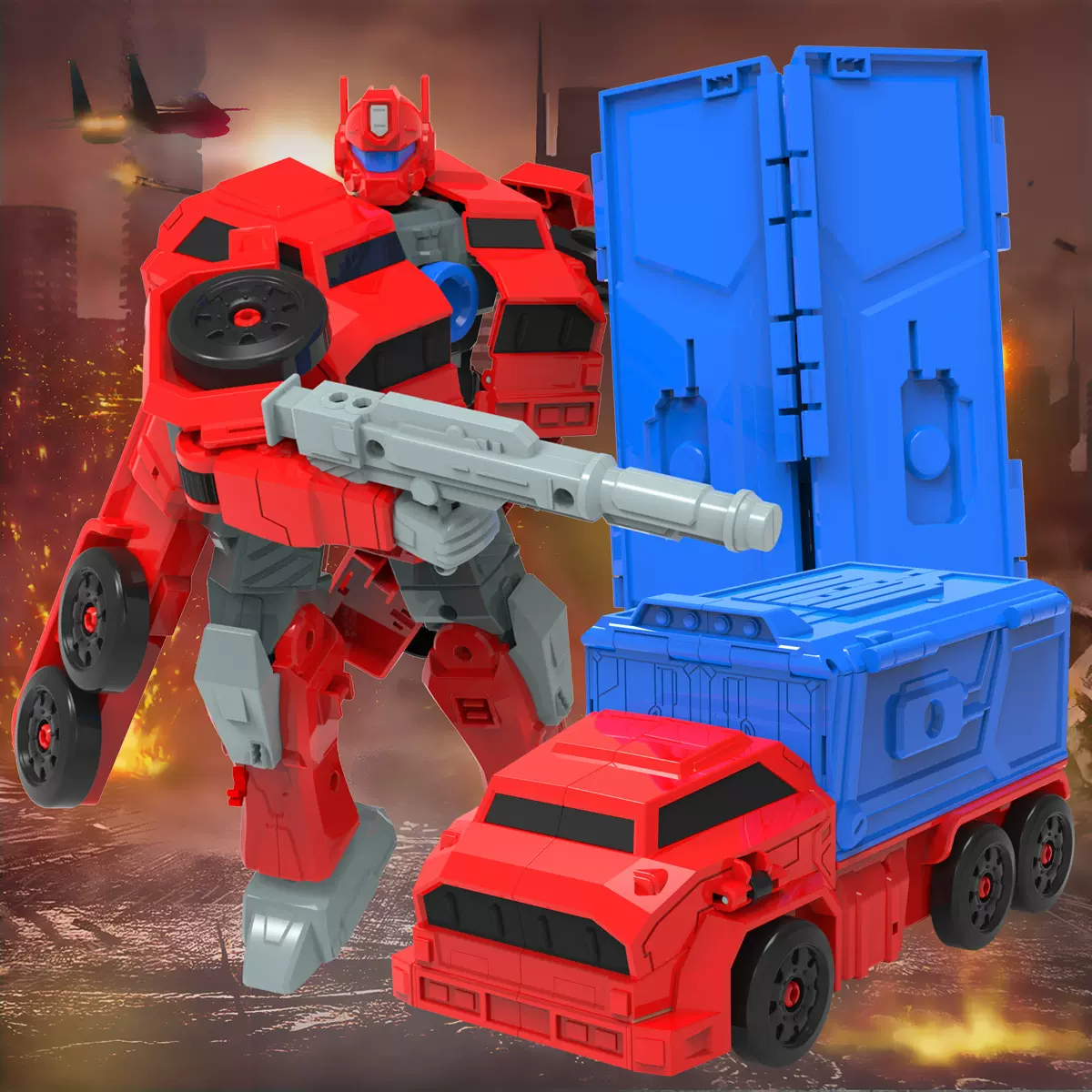 新南星变形部落机器人金刚 航天机卡车跑车金刚模型 男孩玩具礼品