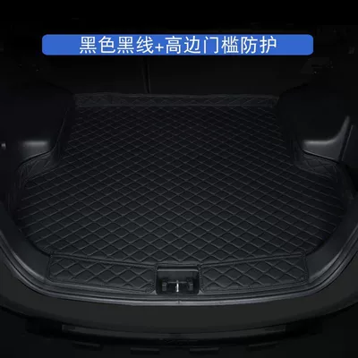 Trunk Mat – to Land Rover Freelander 2 - thickened-wear-resistant-and-waterproof-model-high-edge-threshold-black-black-line-10-15-divine-walker-2-special